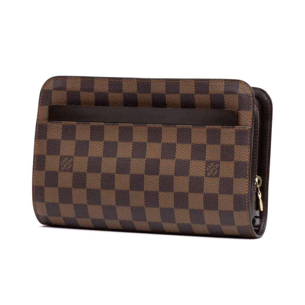 Handbag Saint Louis Clutch Brown Damier Ebene