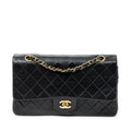 Shoulder bag Classic Double Flap 26 Black Quilted Lambskin Leather