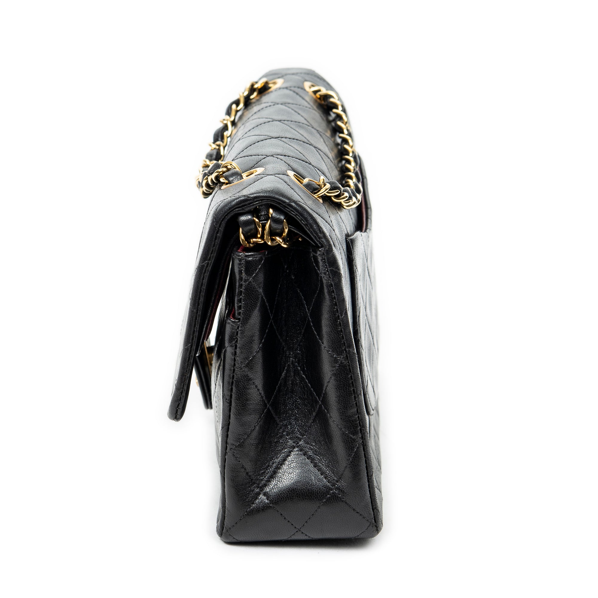 Shoulder bag Classic Double Flap 26 Black Quilted Lambskin Leather