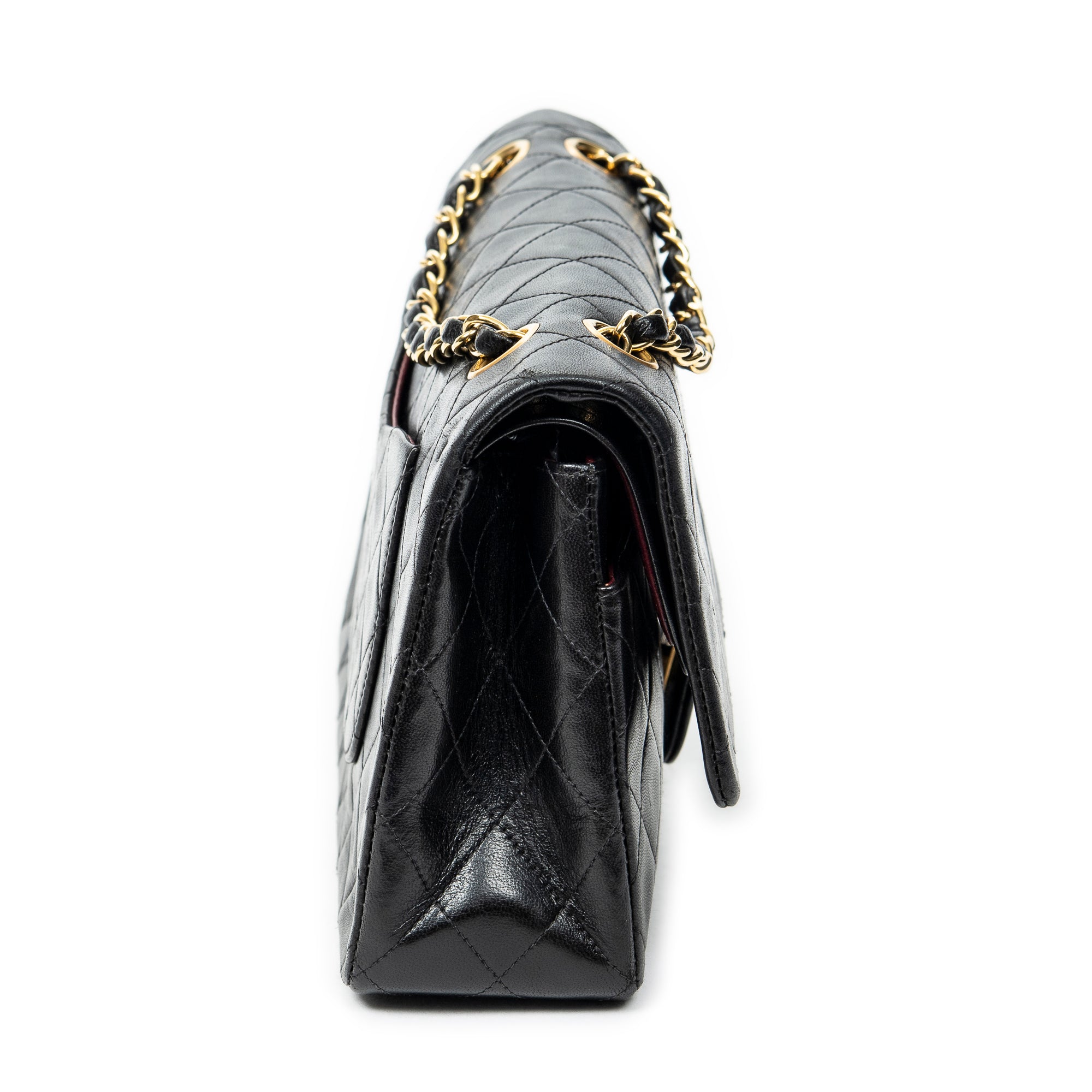 Shoulder bag Classic Double Flap 26 Black Quilted Lambskin Leather