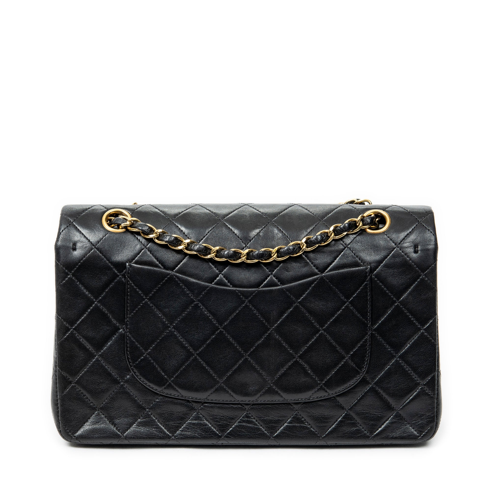 Shoulder bag Classic Double Flap 26 Black Quilted Lambskin Leather