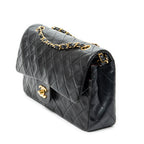 Shoulder bag Classic Double Flap 26 Black Quilted Lambskin Leather