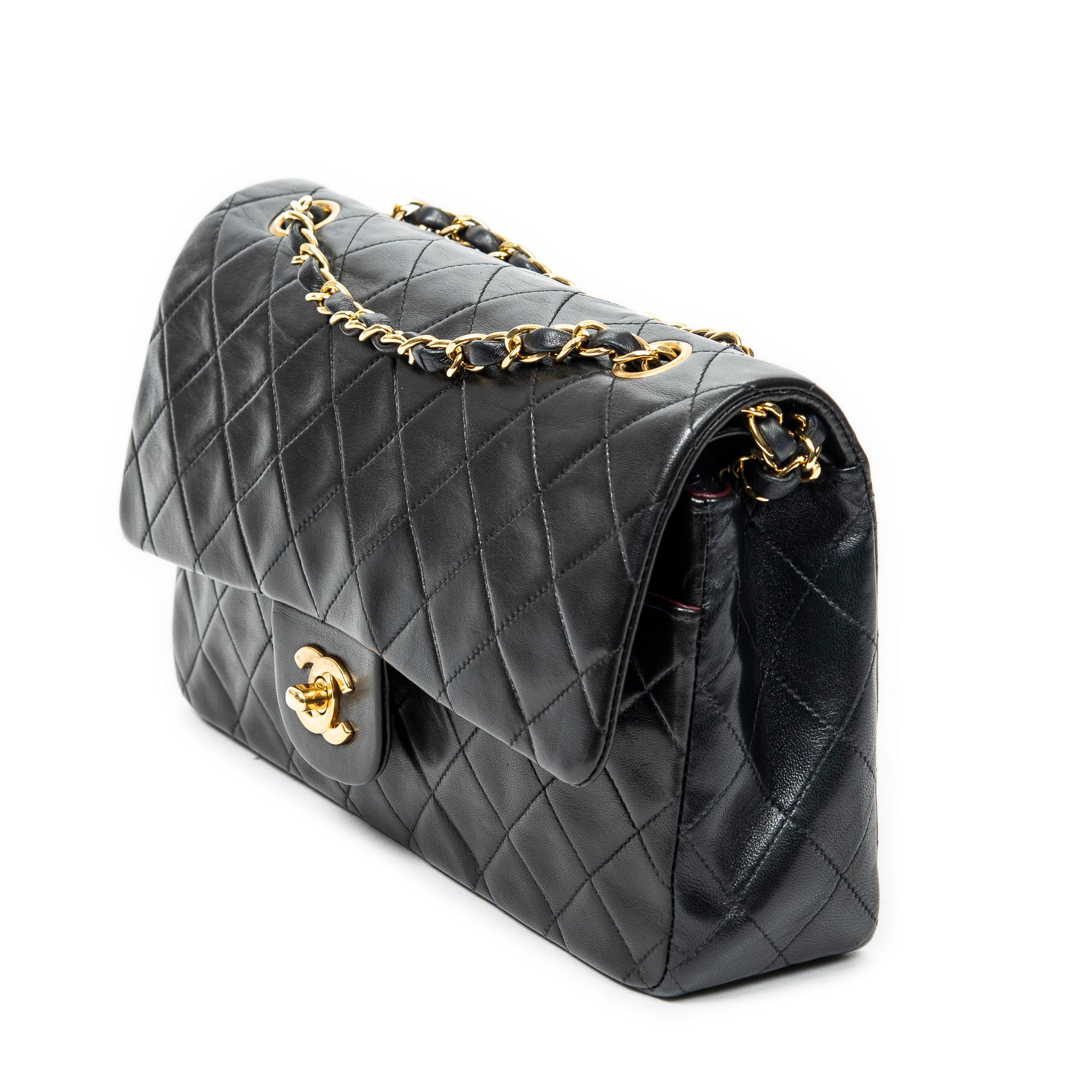 Shoulder bag Classic Double Flap 26 Black Quilted Lambskin Leather