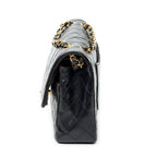 Shoulder bag Classic Double Flap 26 Black Quilted Lambskin Leather