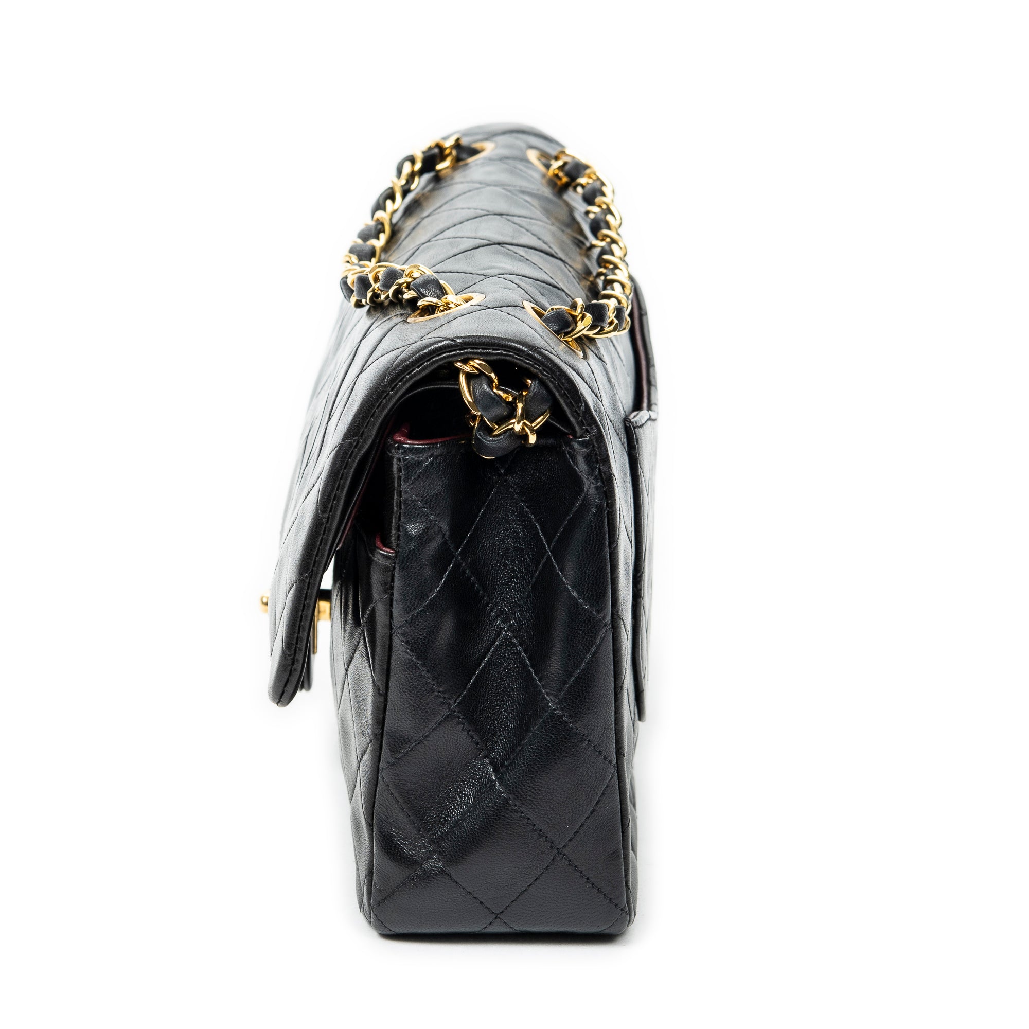 Shoulder bag Classic Double Flap 26 Black Quilted Lambskin Leather