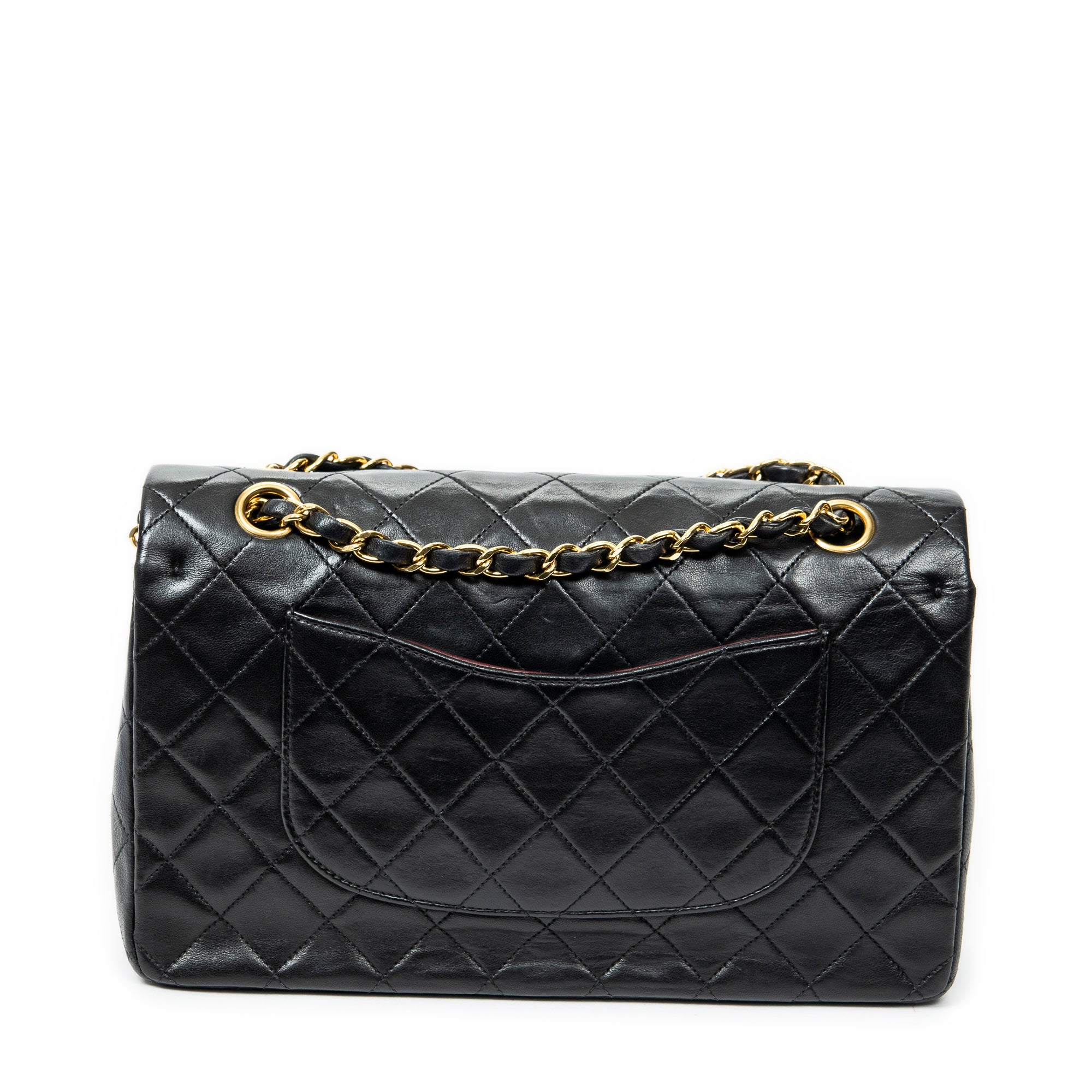 Shoulder bag Classic Double Flap 26 Black Quilted Lambskin Leather