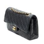 Shoulder bag Classic Double Flap 26 Black Quilted Lambskin Leather