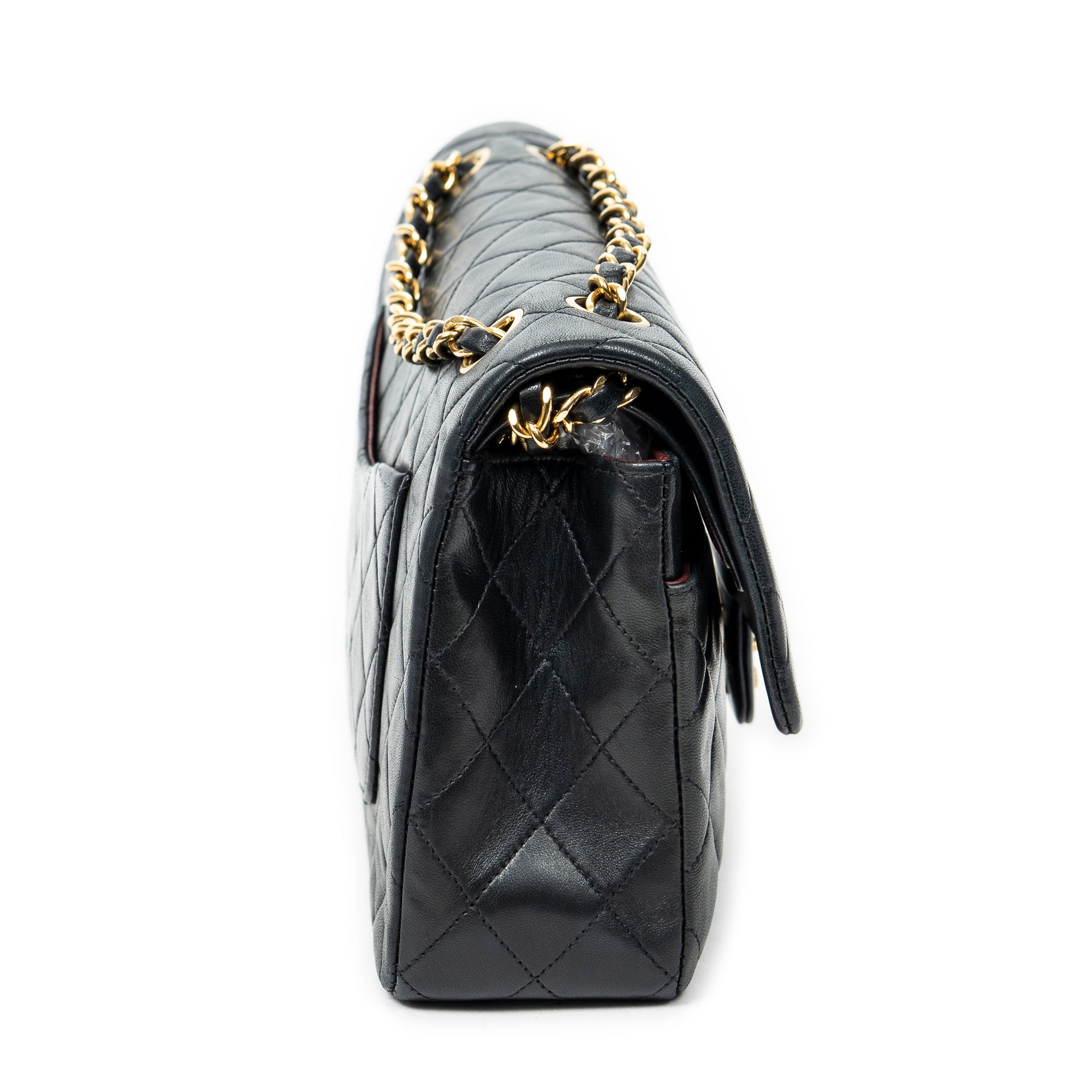 Shoulder bag Classic Double Flap 26 Black Quilted Lambskin Leather