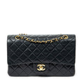 Shoulder bag Classic Double Flap 26 Black Quilted Lambskin Leather