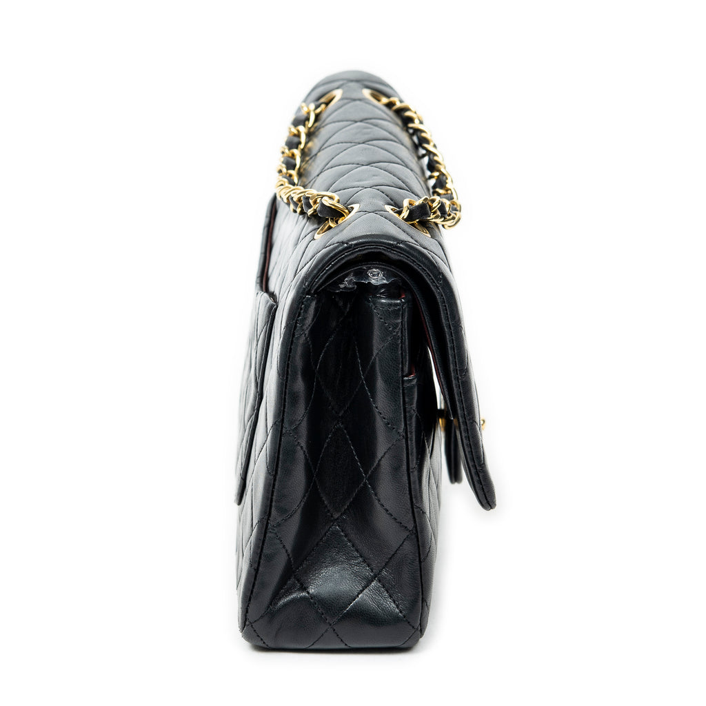 Shoulder bag Classic Double Flap 26 Black Quilted Lambskin Leather