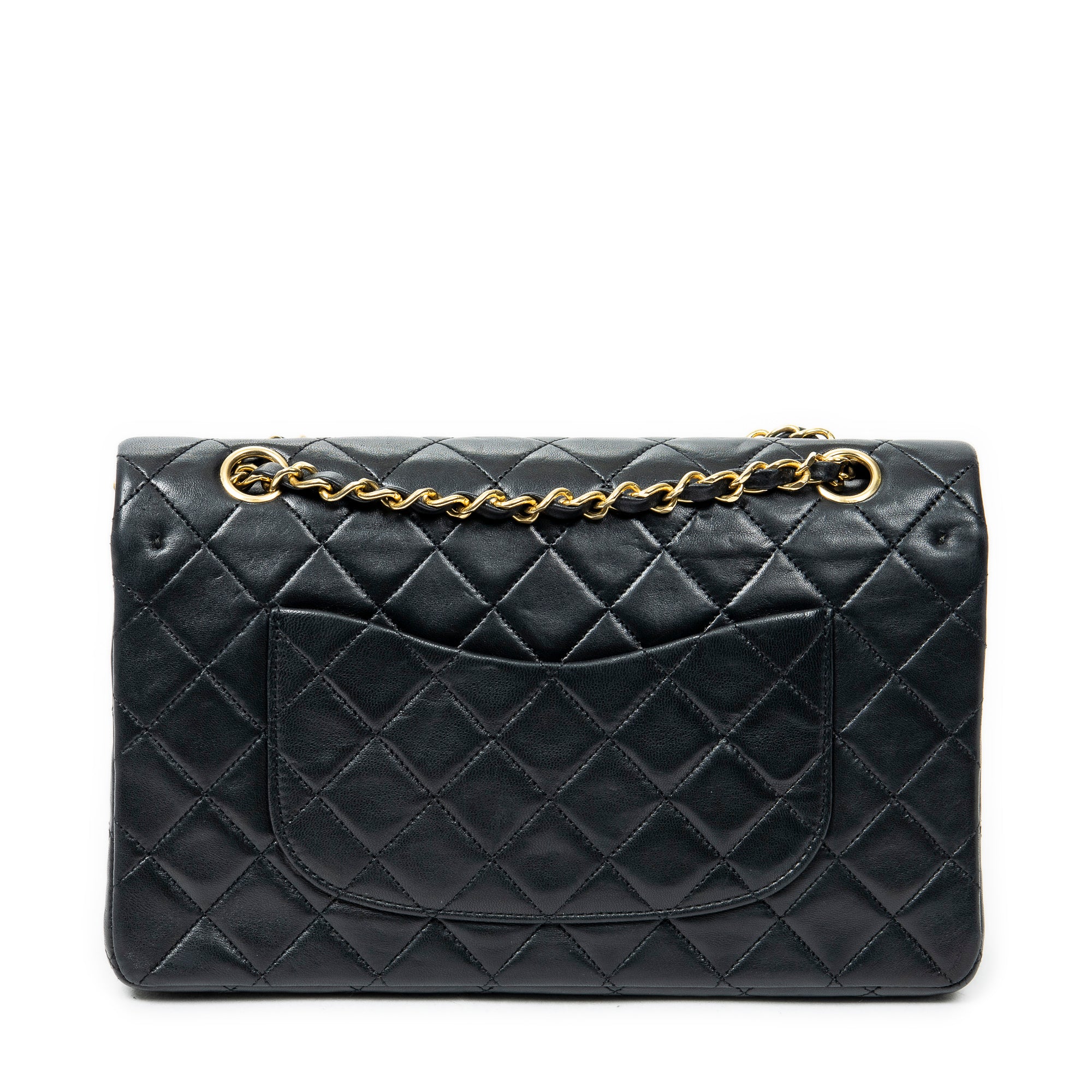 Shoulder bag Classic Double Flap 26 Black Quilted Lambskin Leather