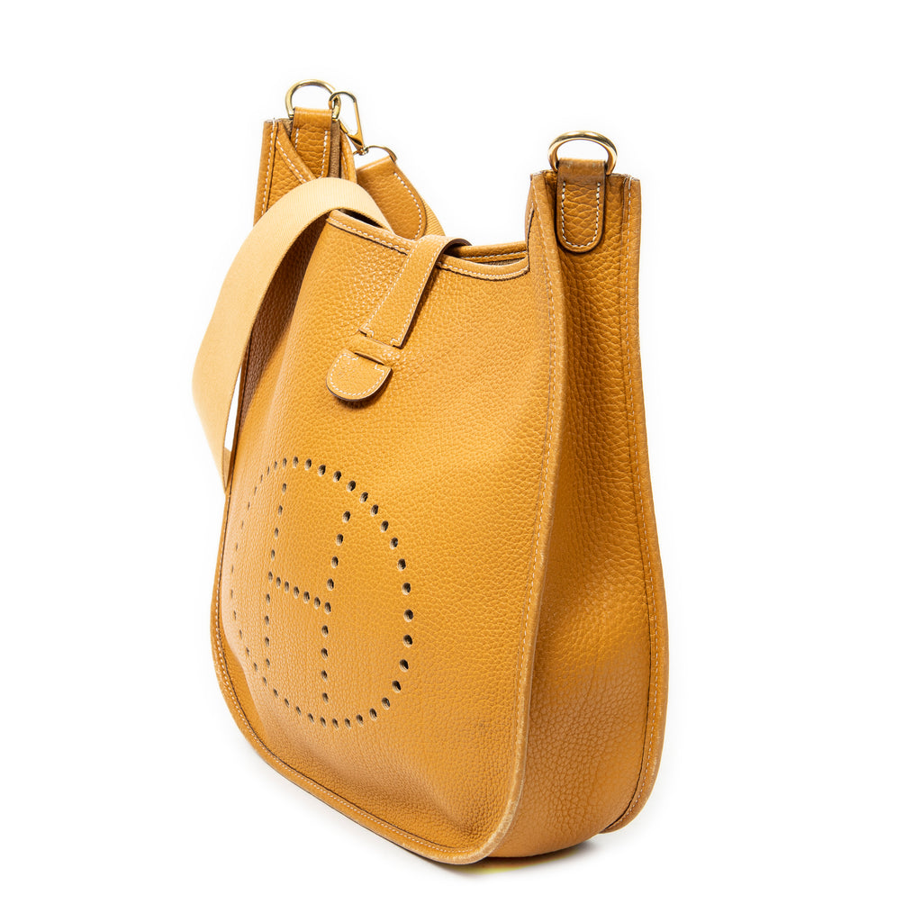 Shoulder bag Evelyne I GM Natural Sable Togo Leather