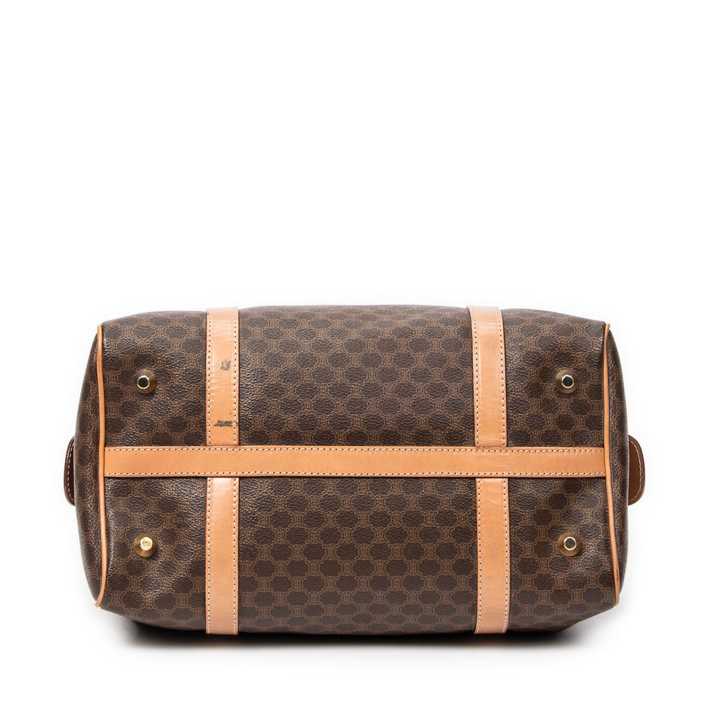 Celine - Petit sac Boston vintage - Marron/Beige