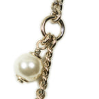 Necklace Pearl Rhinestone Perfume Bottle Necklace Gold Gold Plated