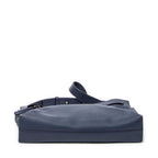 Shoulder Bag Medium T Messenger Navy Calfskin Leather