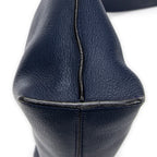 Shoulder Bag Medium T Messenger Navy Calfskin Leather