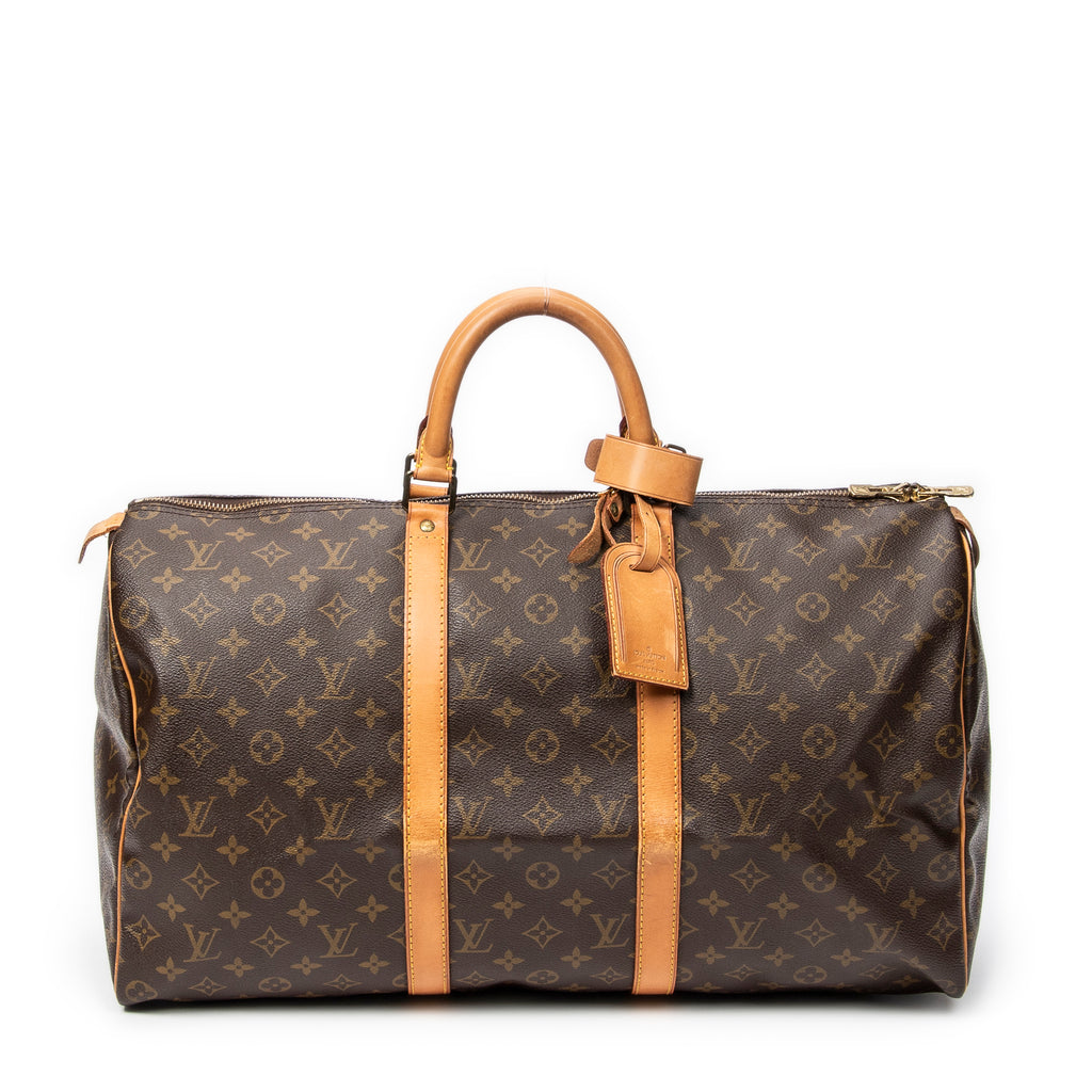 Travel Bag Keepall 50 Brown Monogram Canvas