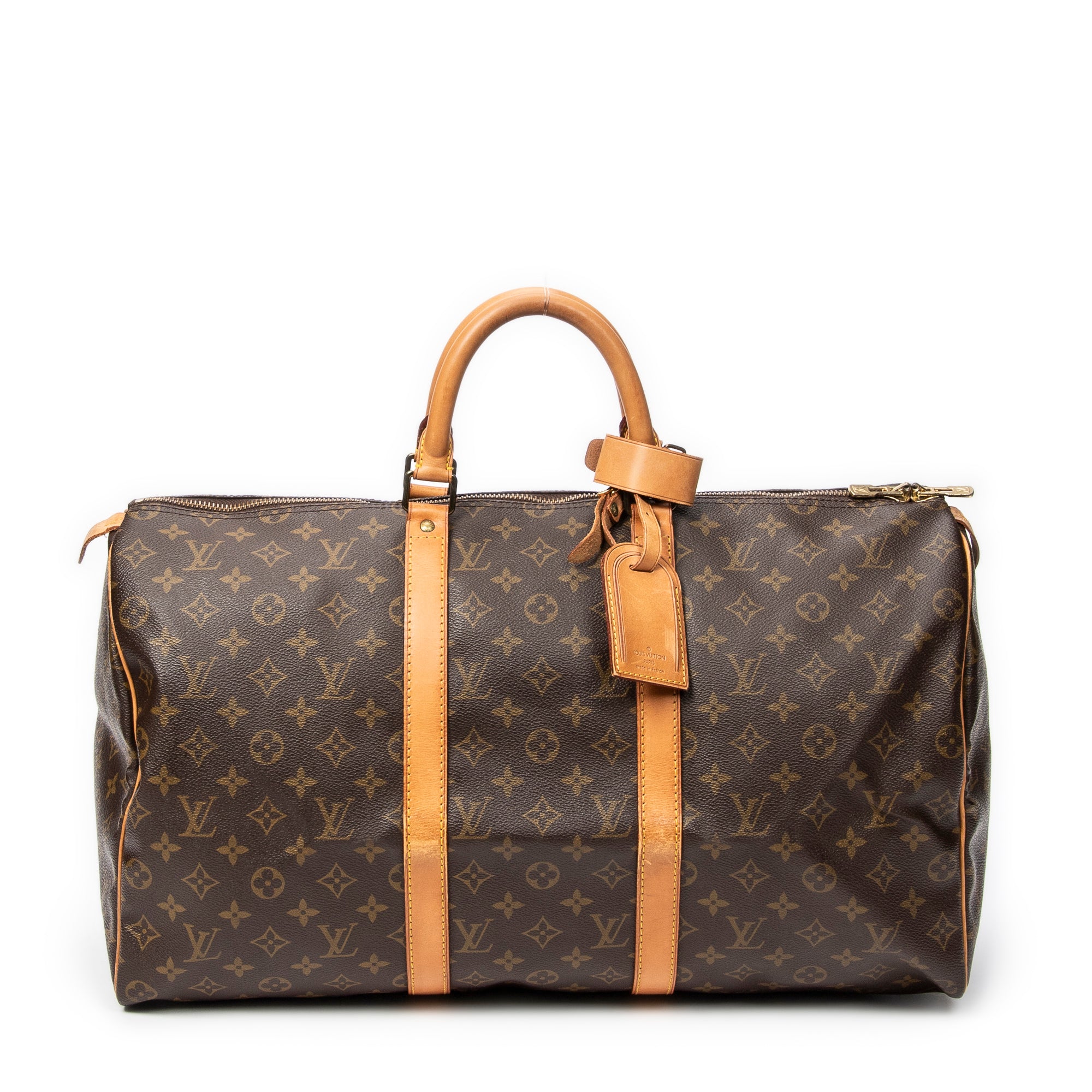 Travel Bag Keepall 50 Brown Monogram Canvas