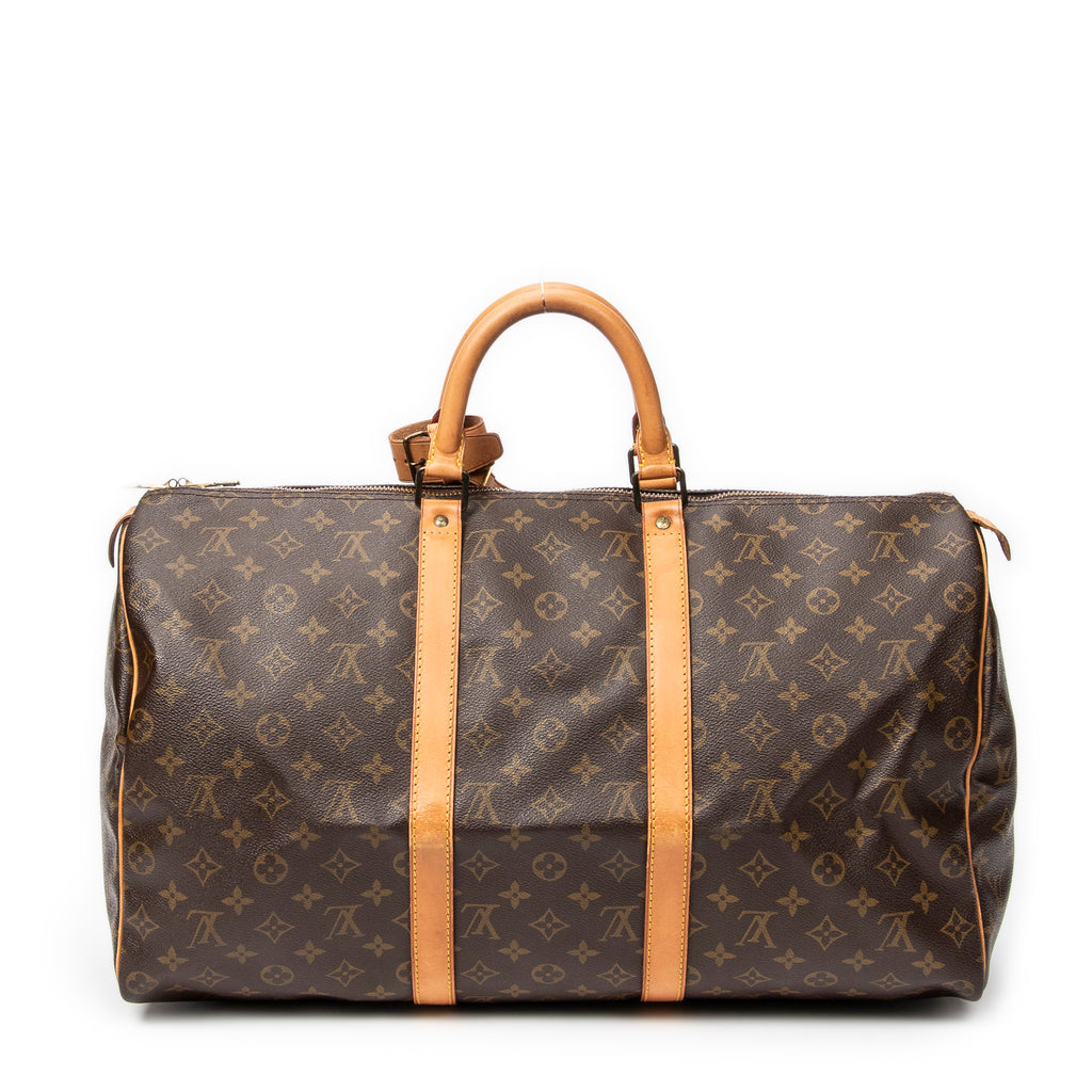Travel Bag Keepall 50 Brown Monogram Canvas