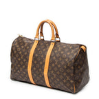 Travel Bag Keepall 45 Brown Monogram Canvas