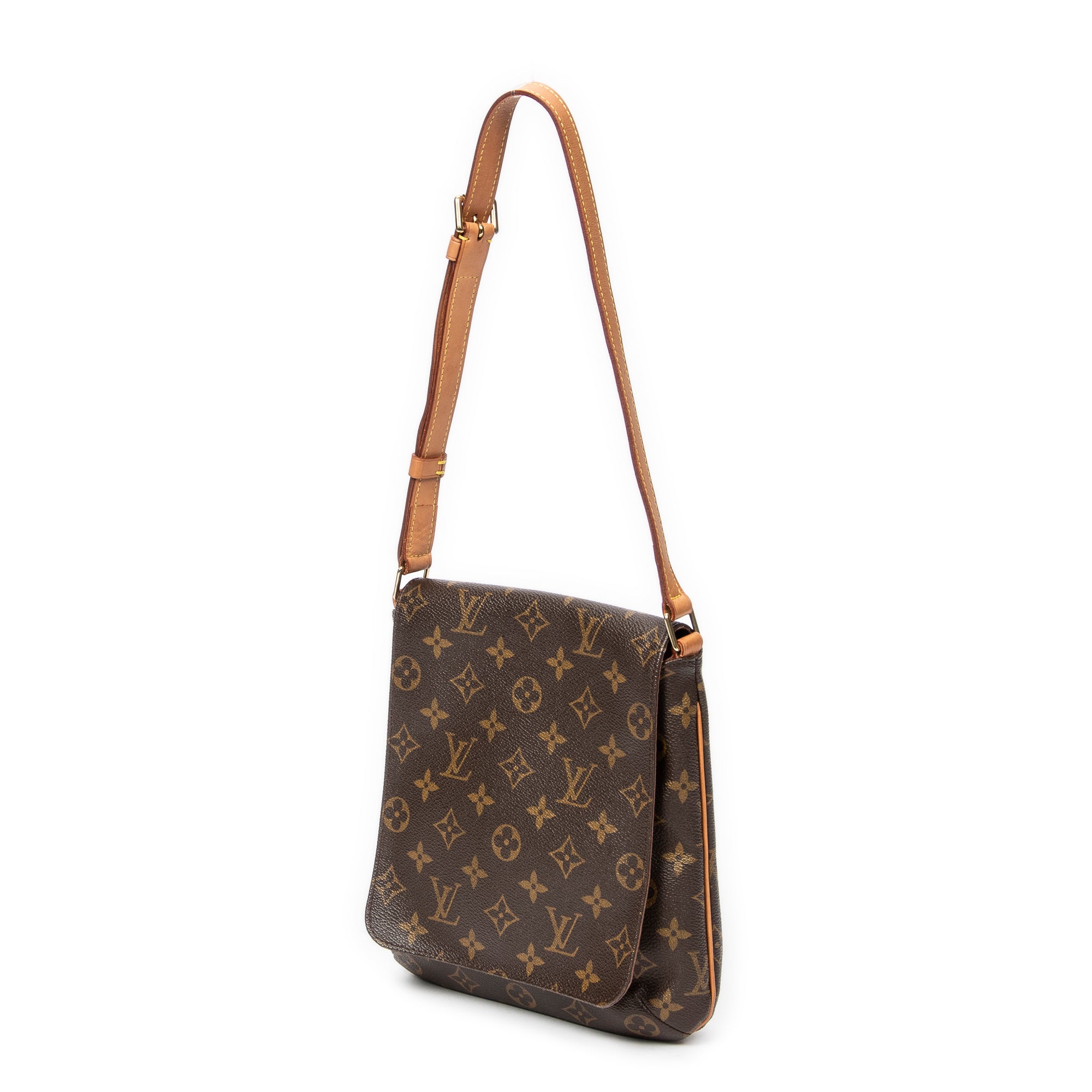 Shoulder Bag Musette Salsa Brown Monogram Canvas