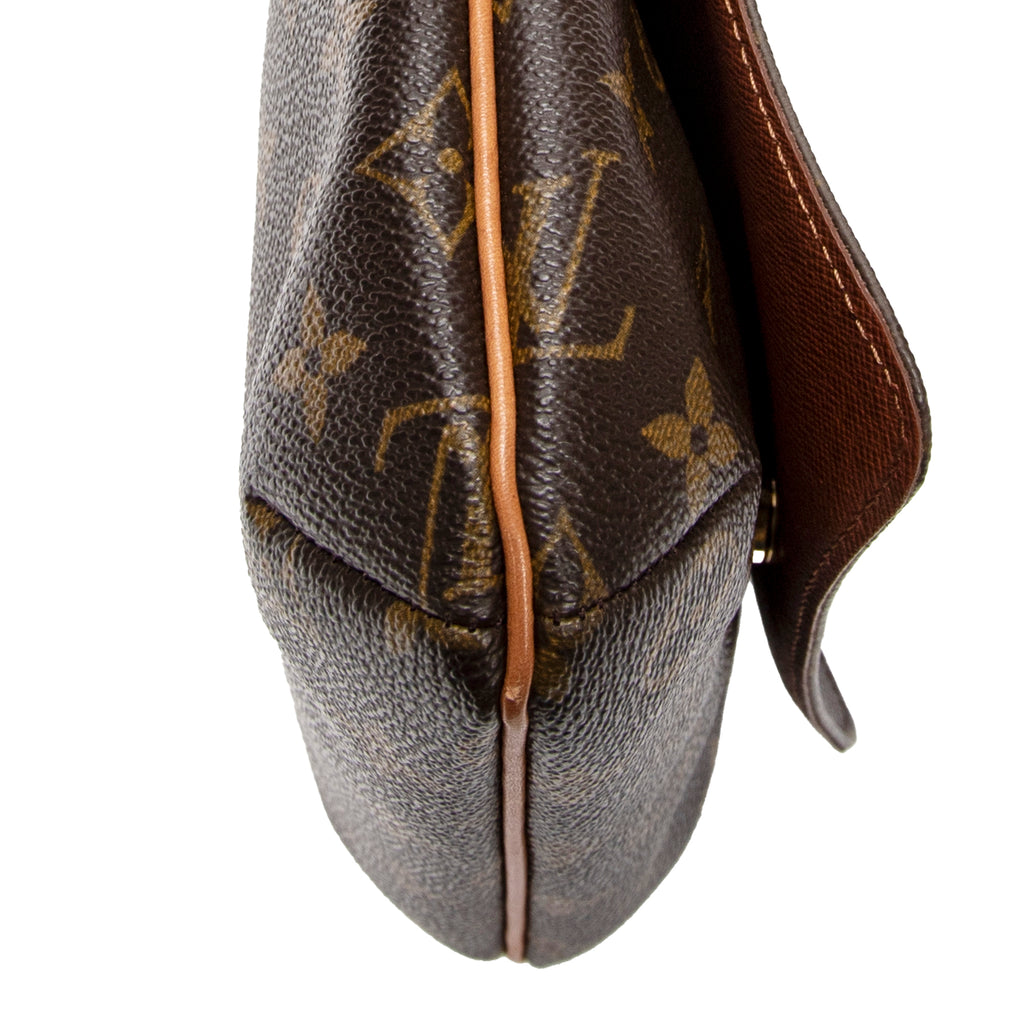 Shoulder Bag Musette Salsa Brown Monogram Canvas