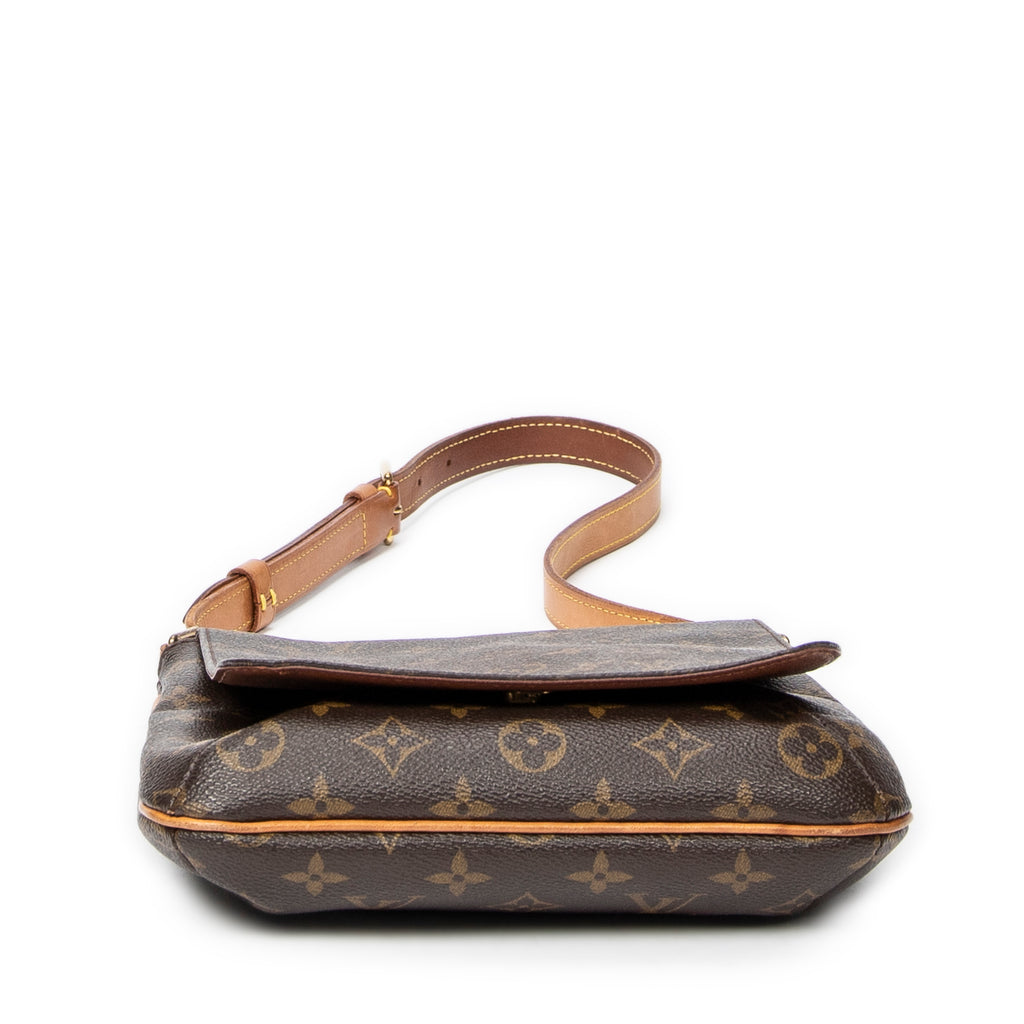 Shoulder Bag Musette Salsa Brown Monogram Canvas