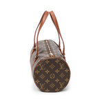 Handbag Papillon 30 Brown Monogram Canvas