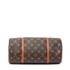 Handbag Papillon 30 Brown Monogram Canvas