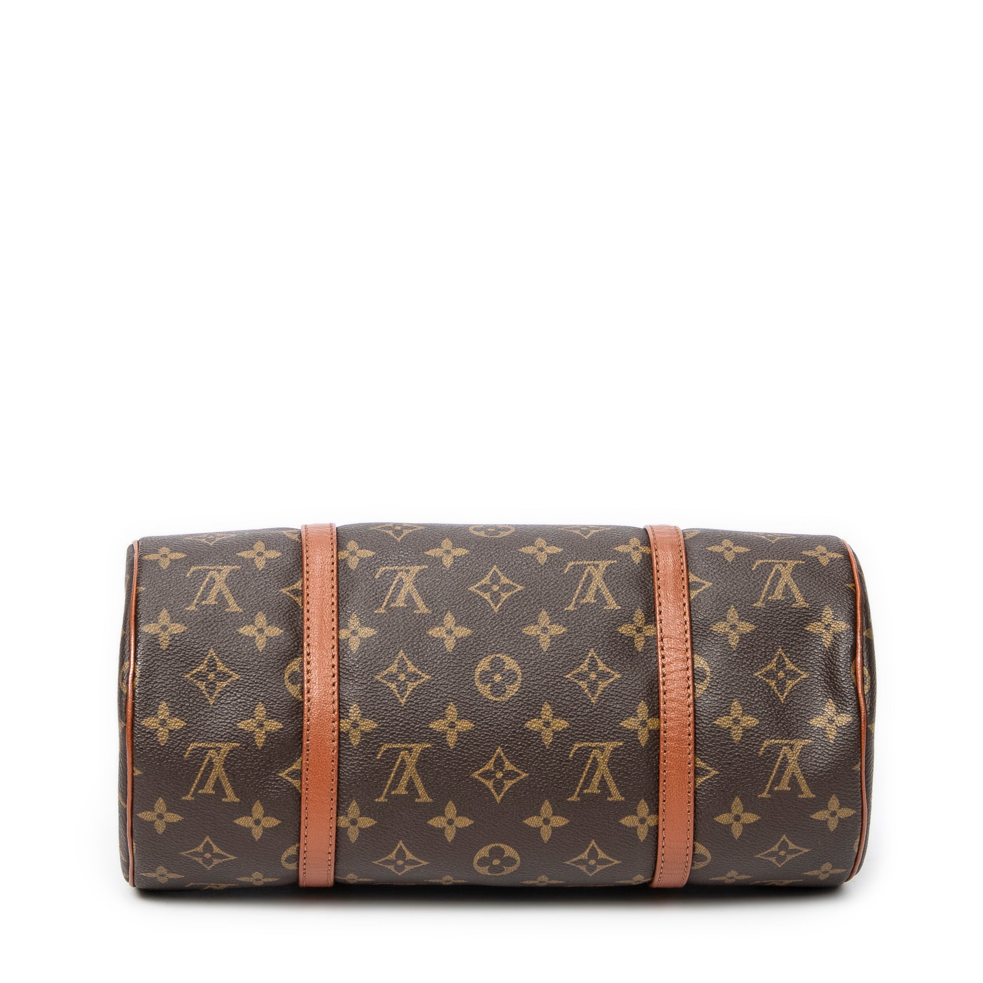 Handbag Papillon 30 Brown Monogram Canvas
