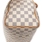 Bolso de mano Speedy 25 de lona Damier Azur color marfil