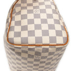Bolso de mano Speedy 25 de lona Damier Azur color marfil