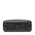 Bolso de Hombro Grande Lady Dior con Cremallera de Piel de Cordero Cannage Negra