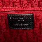 Bolso de Hombro Grande Lady Dior con Cremallera de Piel de Cordero Cannage Negra