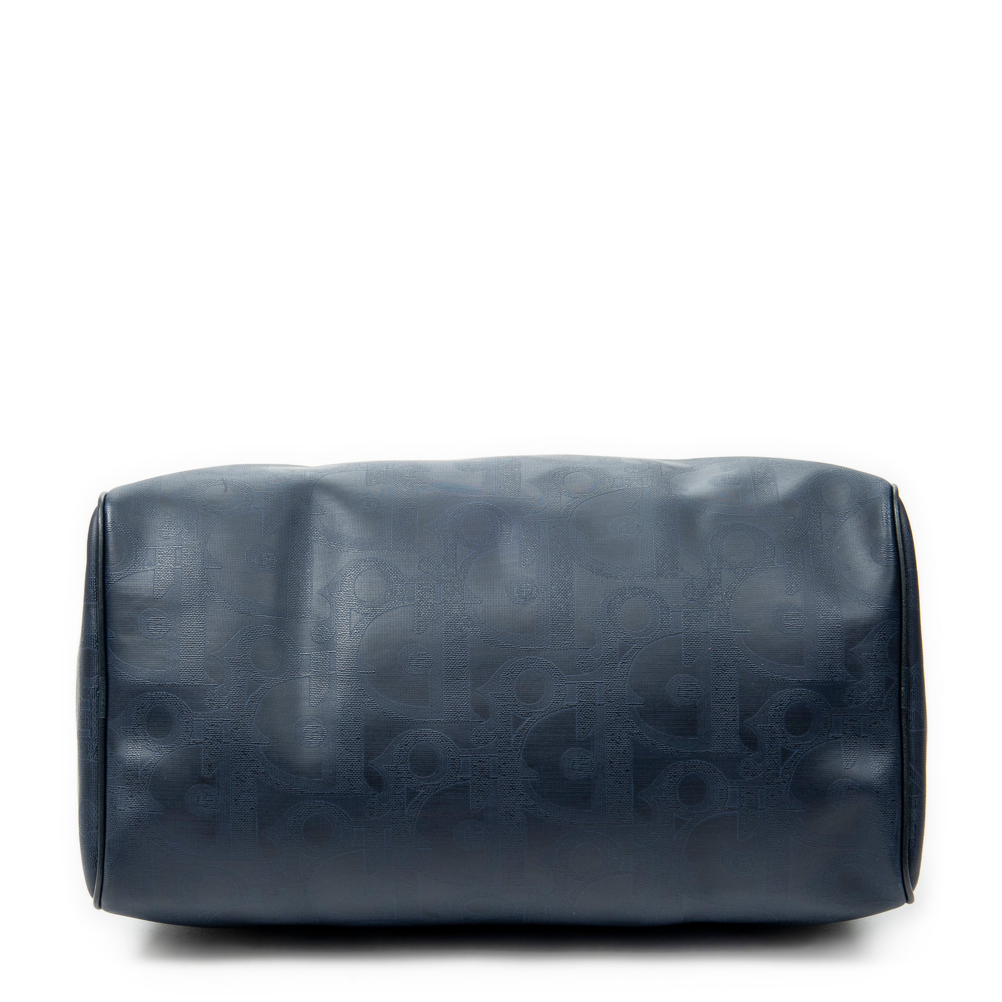 Travel Bag Vintage Medium Travel Boston Navy Blue Maxi Diorissimo Coated Canvas