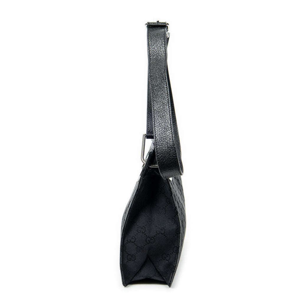 Shoulder Bag Eclipse Square Crossbody Black Monogrammed Canvas