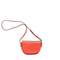 Shoulder Bag Mini Heritage Flap Crossbody Orange Grained Calfskin Leather