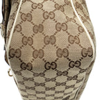 Shoulder Bag Medium Abbey Pocket Hobo Beige Monogrammed Canvas