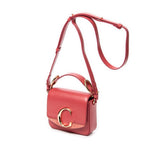 Shoulder Bag Mini C Bag Pink Smooth Leather