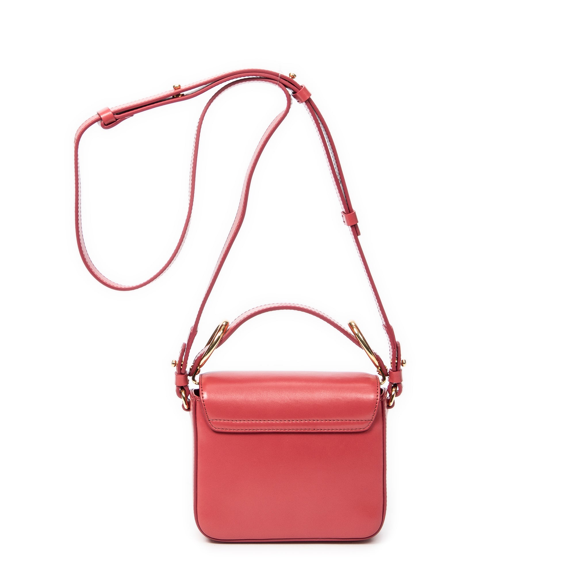 Shoulder Bag Mini C Bag Pink Smooth Leather