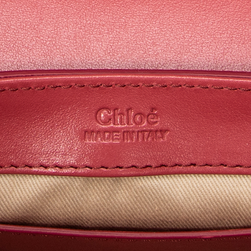 Shoulder Bag Mini C Bag Pink Smooth Leather