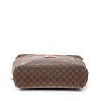 Pouch Top Handle Toiletry Pouch Brown Macadam Coated Canvas