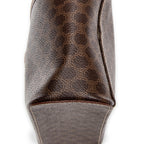 Pouch Top Handle Toiletry Pouch Brown Macadam Coated Canvas