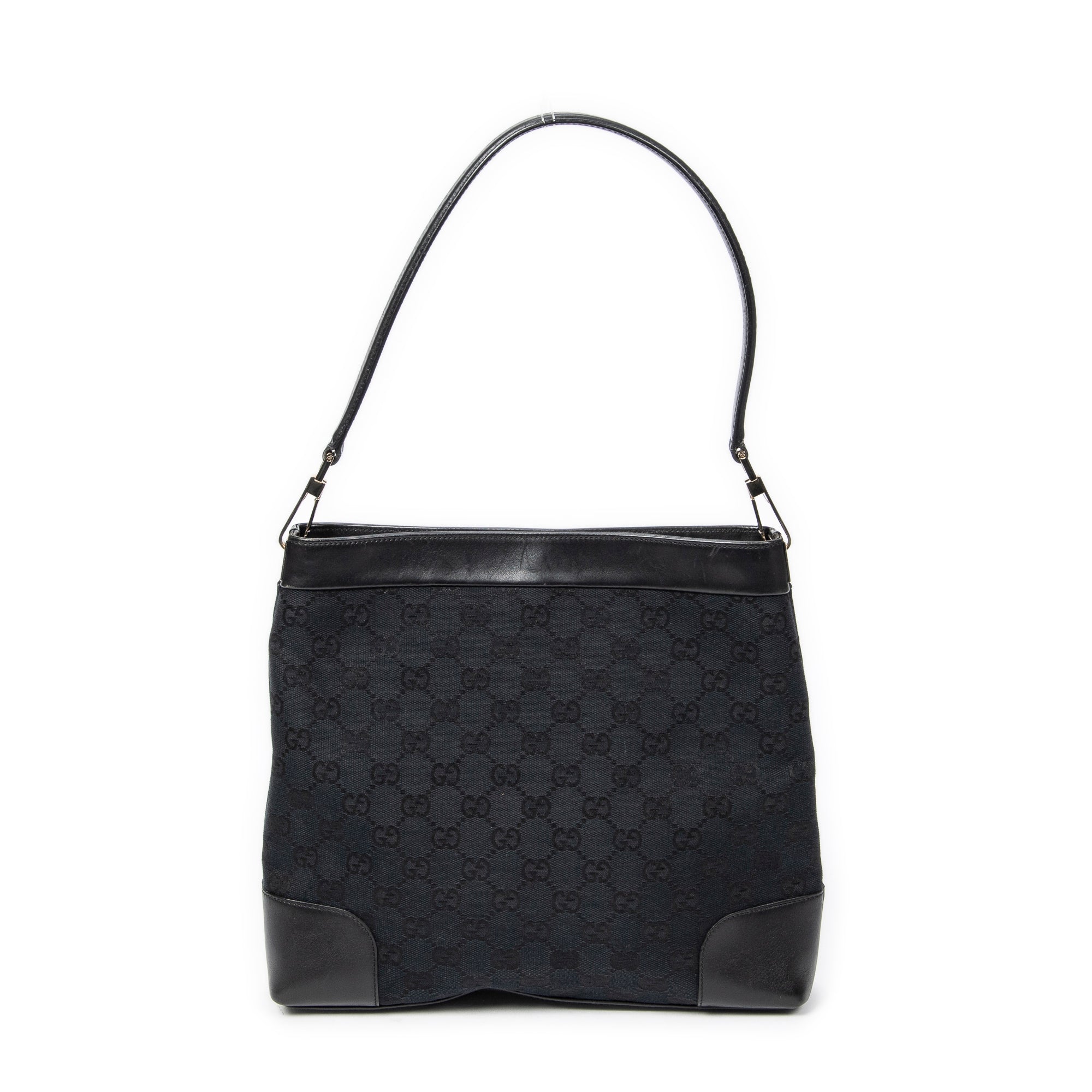 Shoulder Bag Vintage GG Shoulder Bag Black Monogrammed Canvas