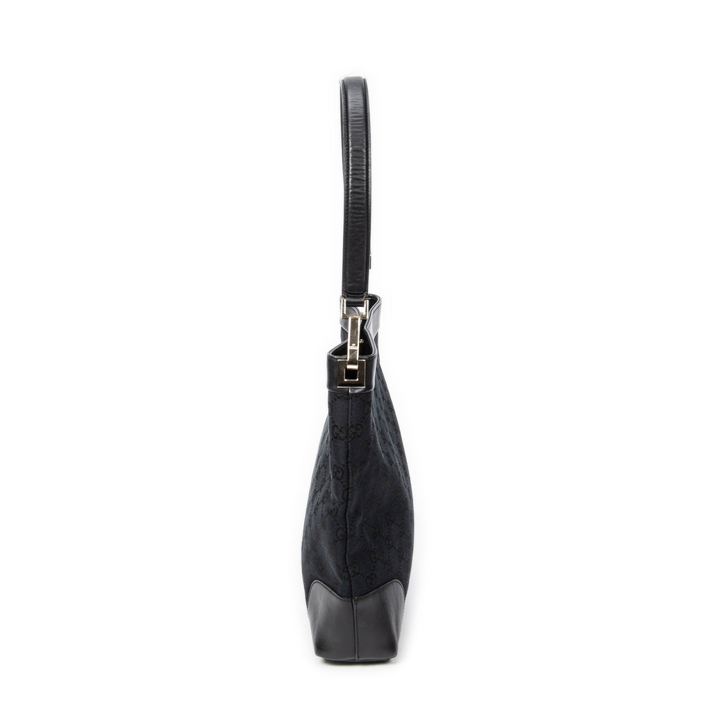 Shoulder Bag Vintage GG Shoulder Bag Black Monogrammed Canvas