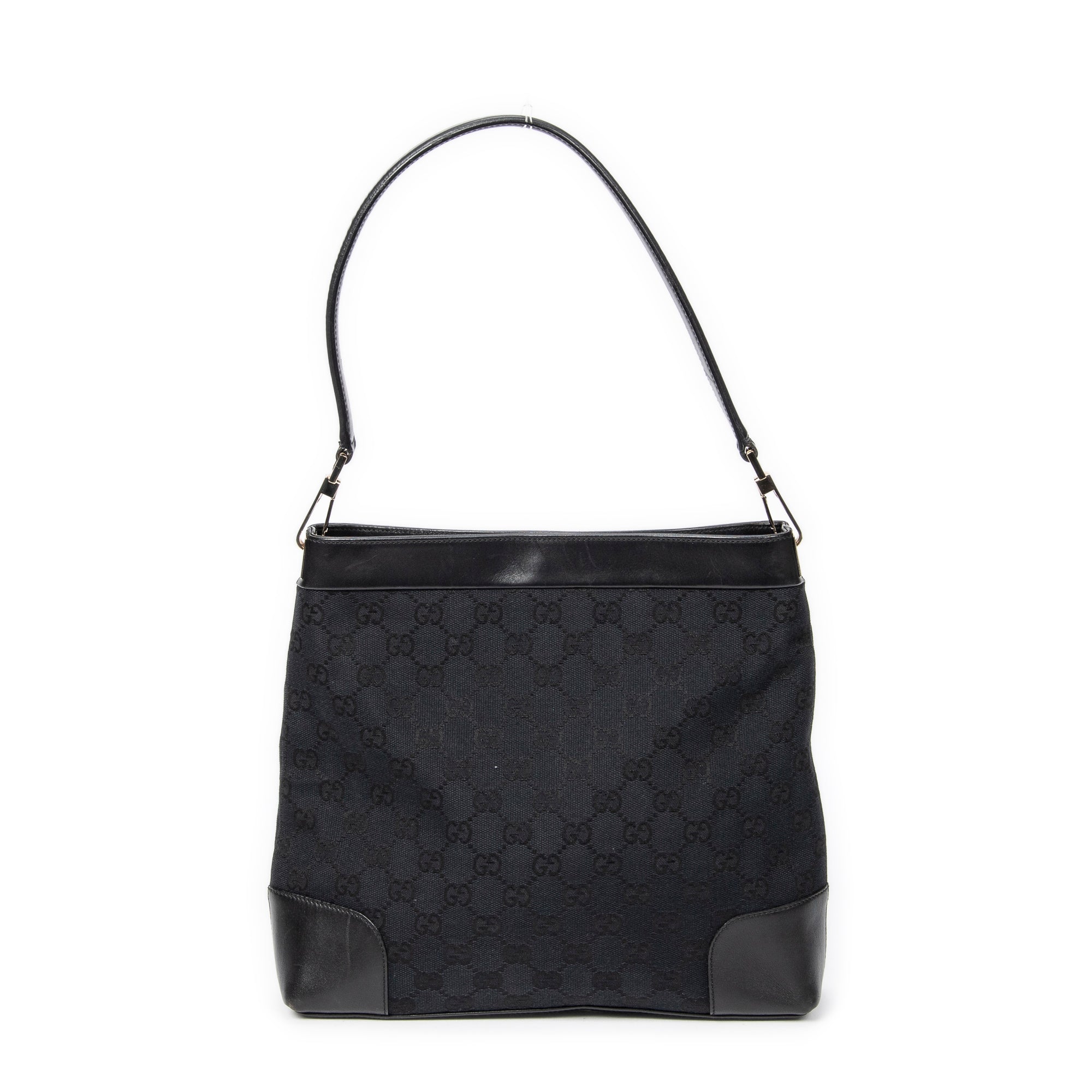Shoulder Bag Vintage GG Shoulder Bag Black Monogrammed Canvas
