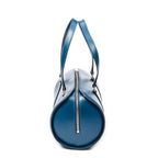 Bolso de mano Soufflot de piel Epi azul