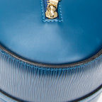 Bolso de mano Soufflot de piel Epi azul