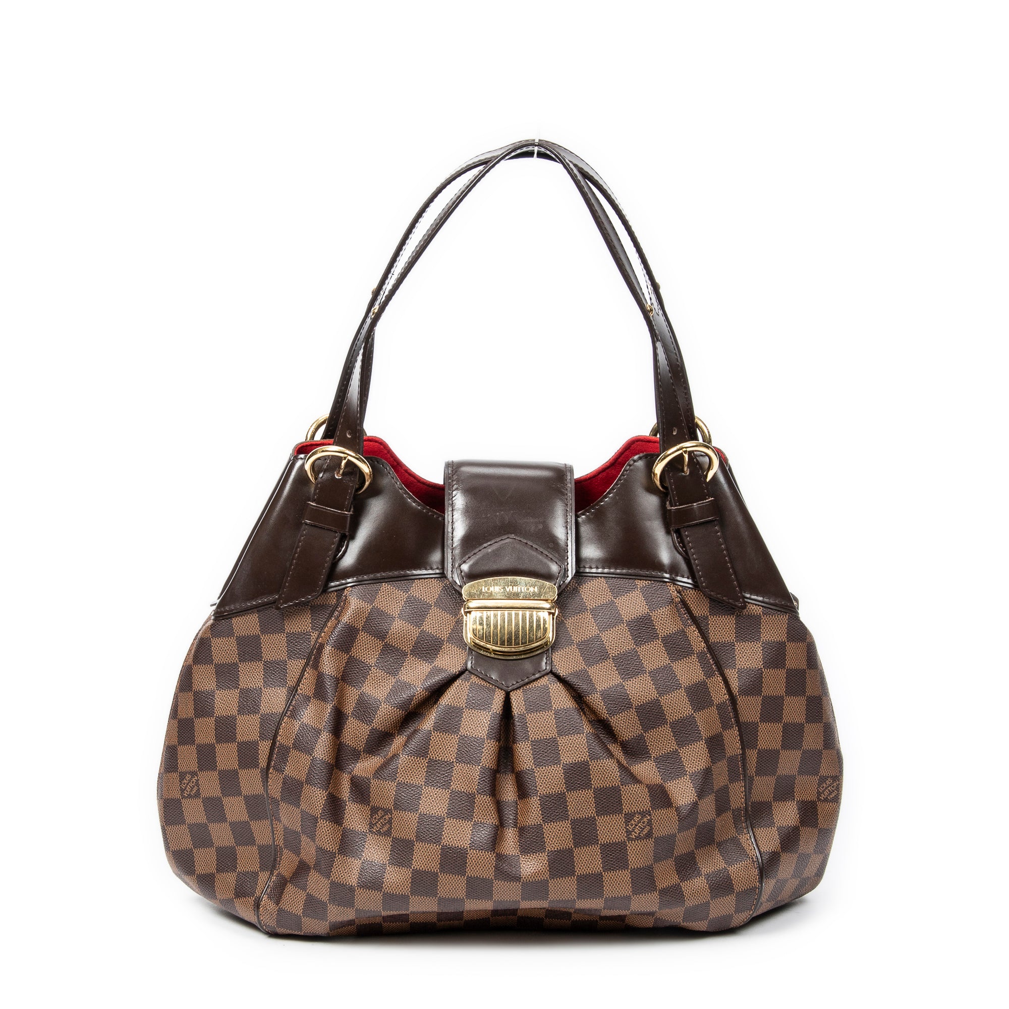 Shoulder Bag Sistina GM Brown Damier Ebene