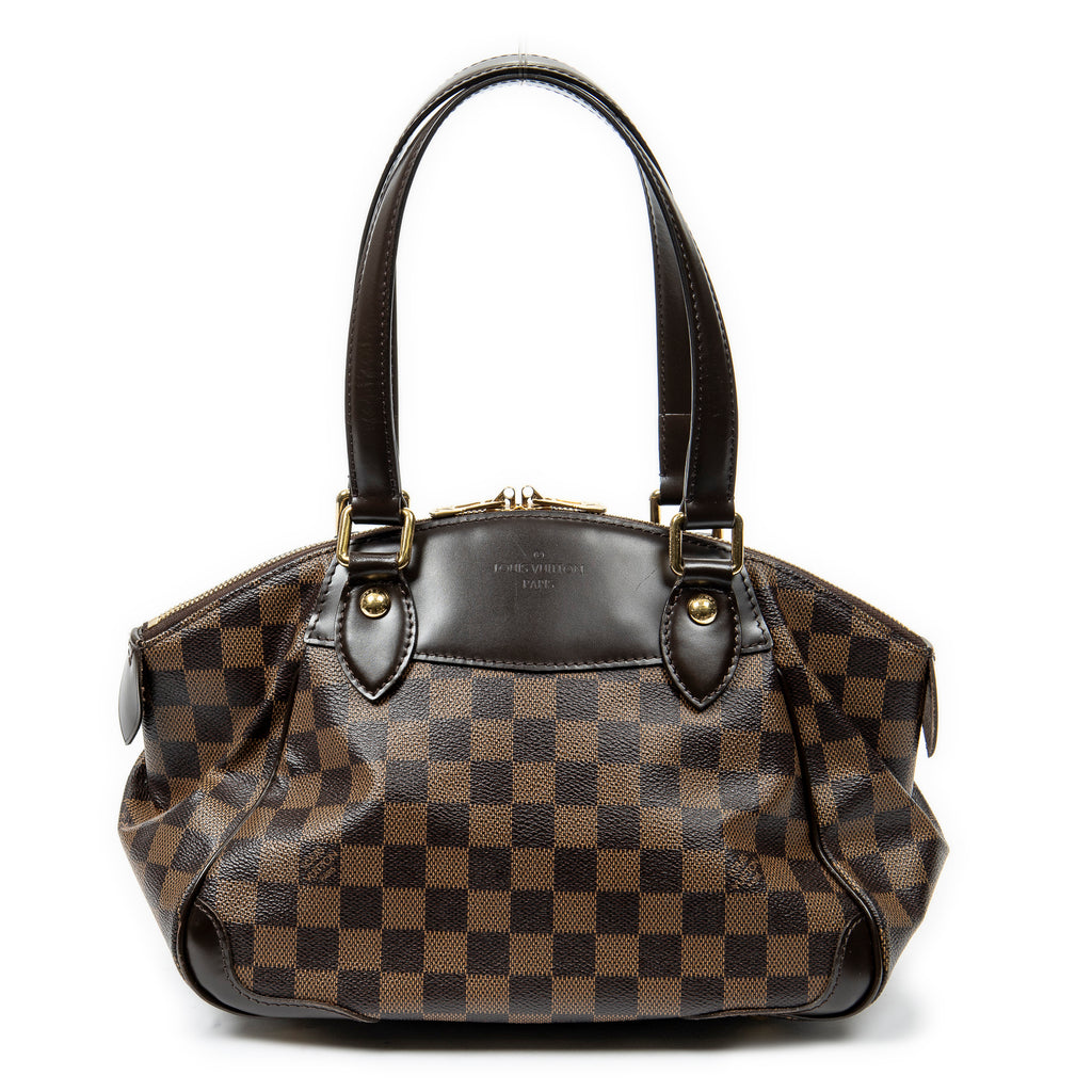 Bolso de hombro Verona PM Damier Ébène marrón